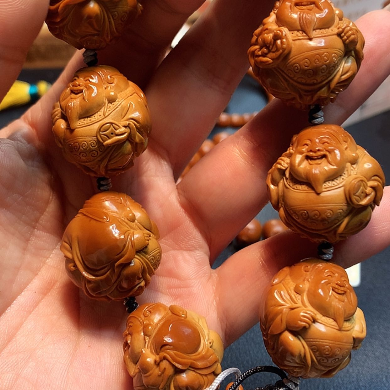 【闪购商品】橄榄核手串/手链英**樊橄榄雕