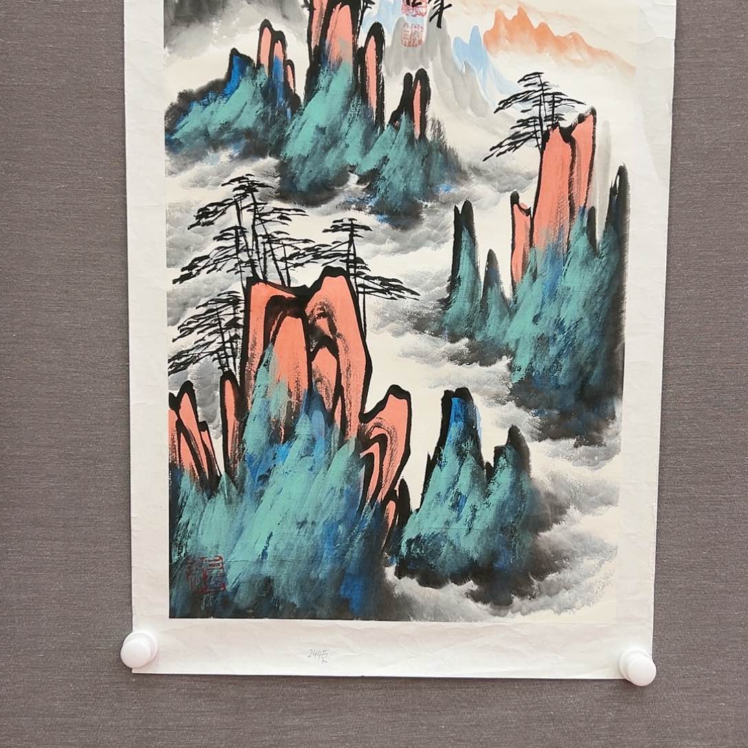 国画姜国华展览原作