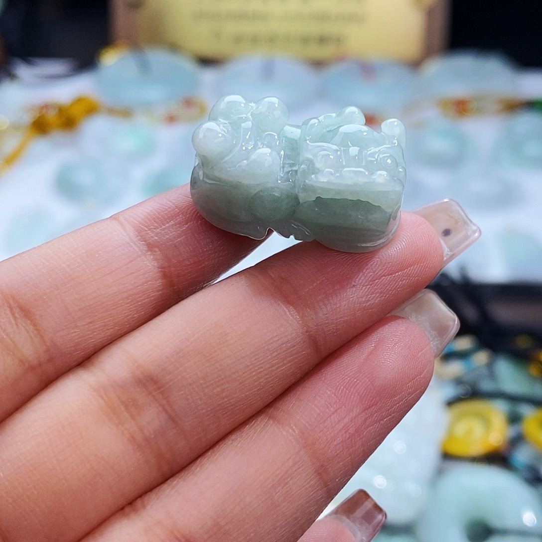 翡翠未镶嵌毛衣链8003