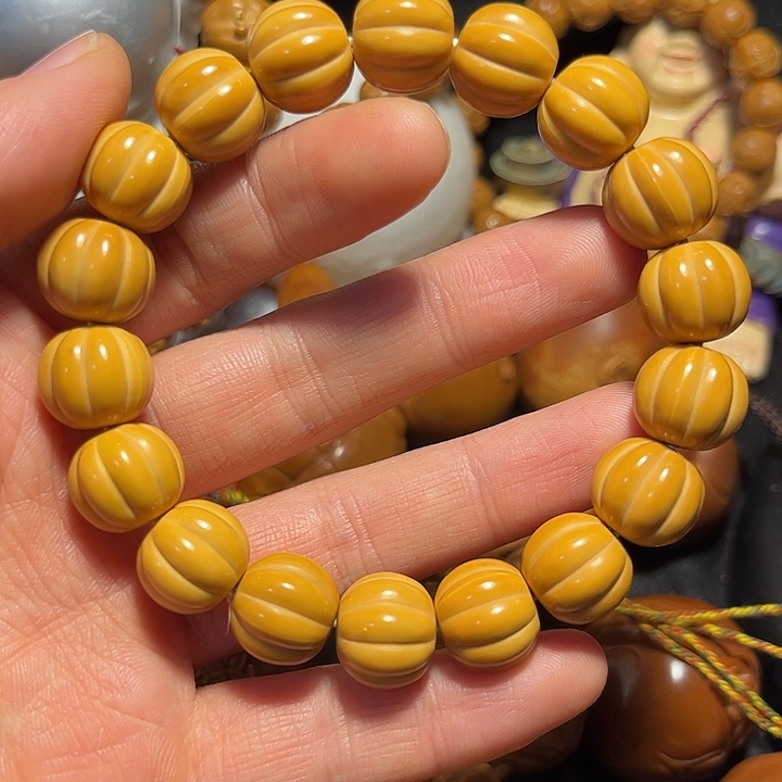 橄榄核手串/手链猴头南瓜微瑕