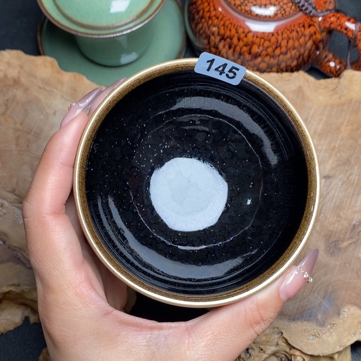 茶盏建窑建盏主人杯145微瑕