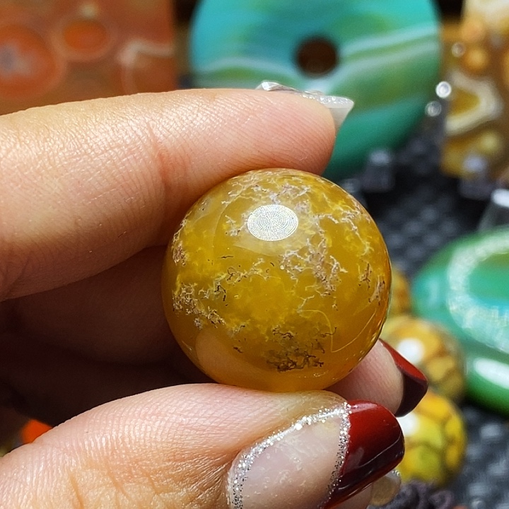 花***雨玛瑙/玉髓未镶嵌颈饰