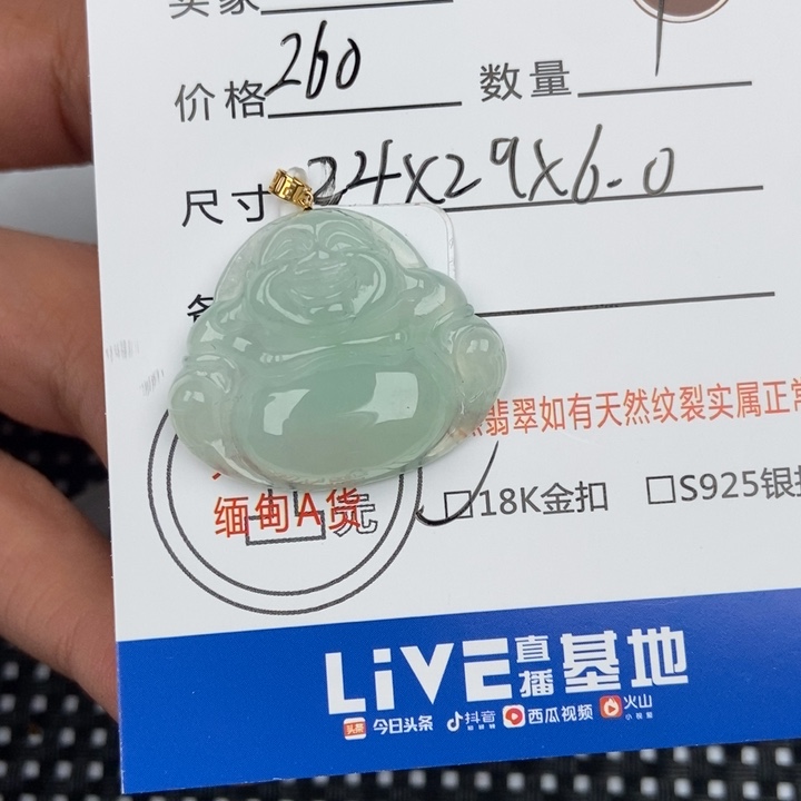 翡翠颈饰未镶嵌吊坠