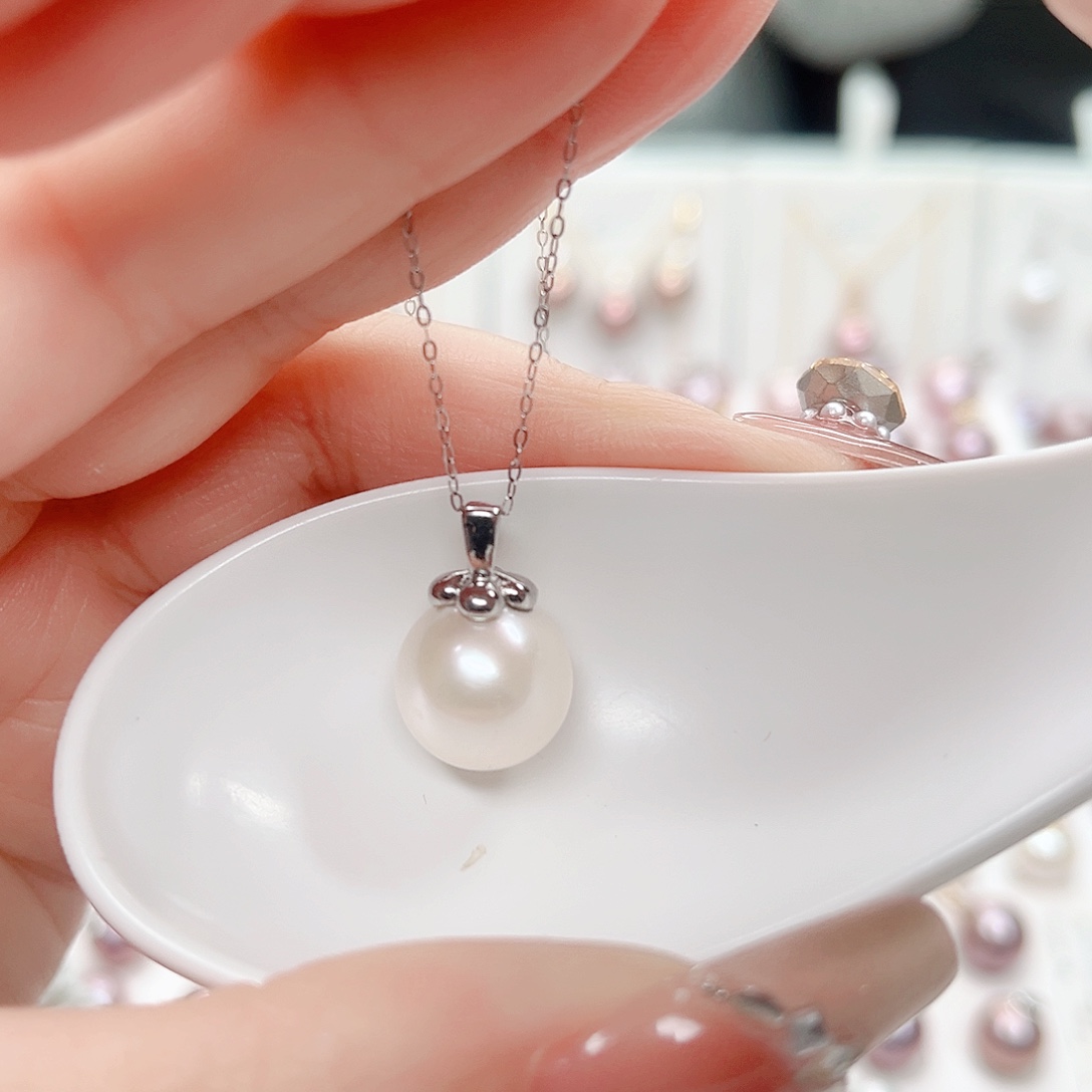 合金淡水珍珠吊坠(赠链)