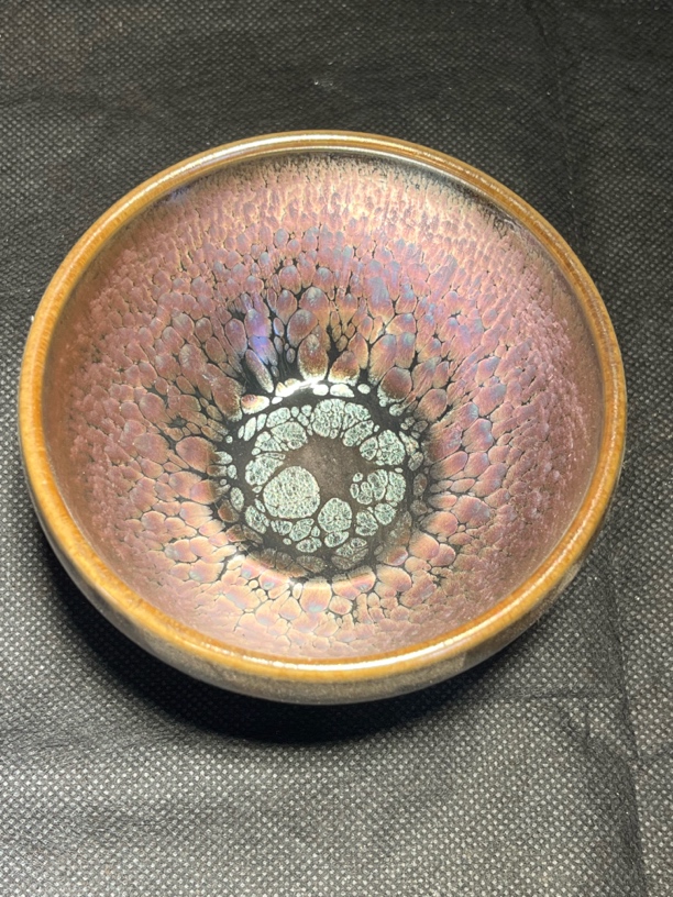 建窑建盏主人杯紫金无足钵陶瓷高端主人杯茶杯束口精美品茗杯茶具