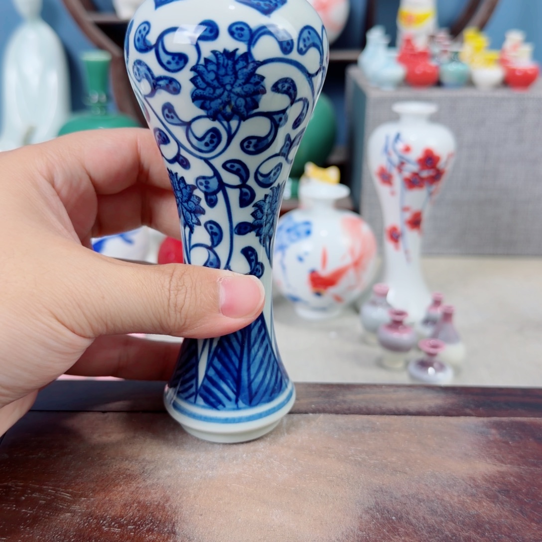 陶瓷手工小花器摆件