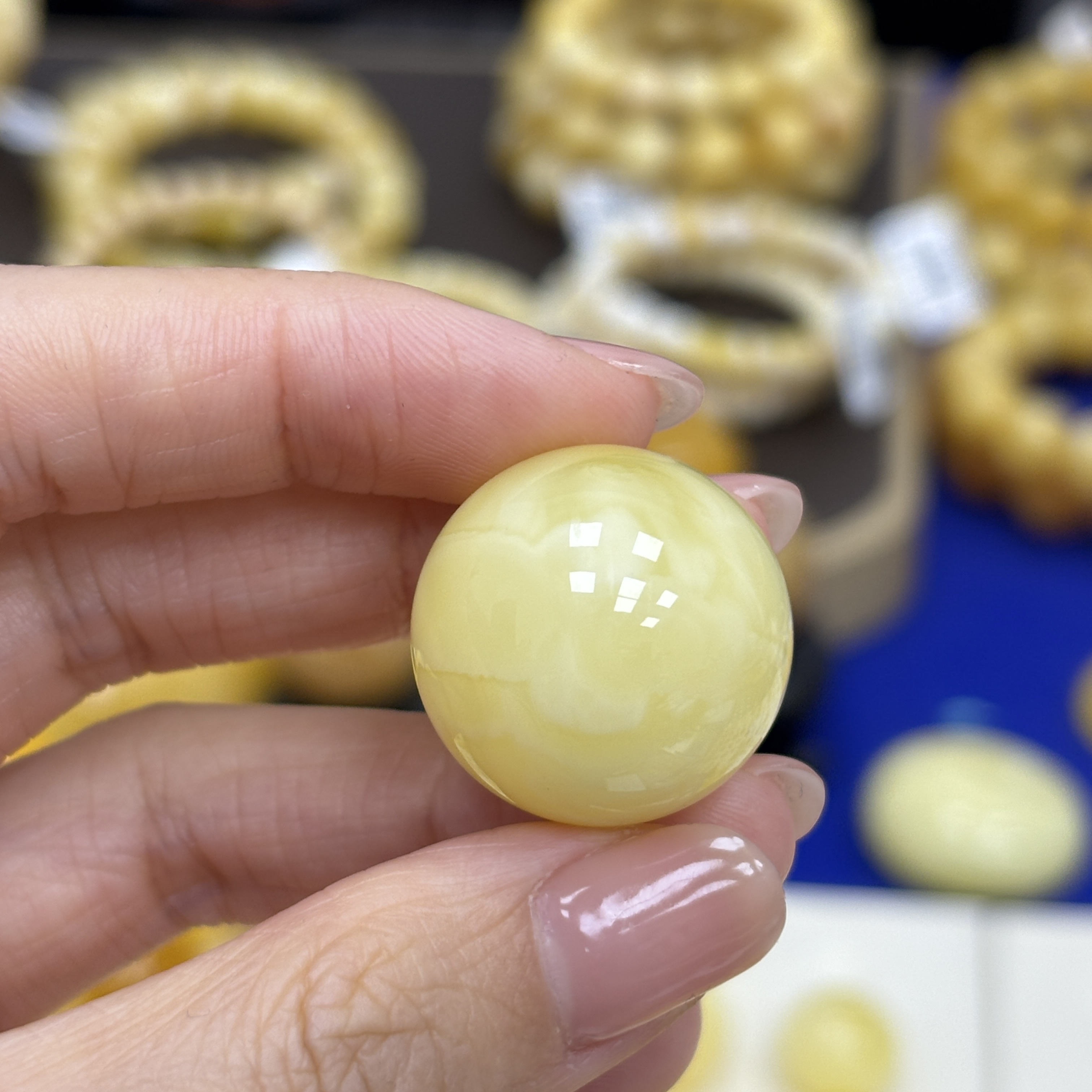 22.3mm带皮色·小妖珠宝天然原矿琥珀蜜蜡