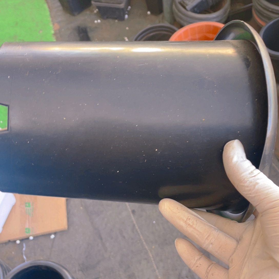 塑料新19 公分黑万象盆5个