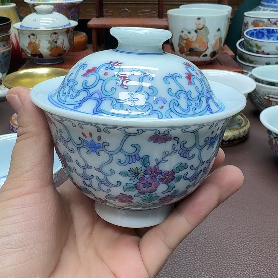 瓷片景德镇仿古手工制作精品展示