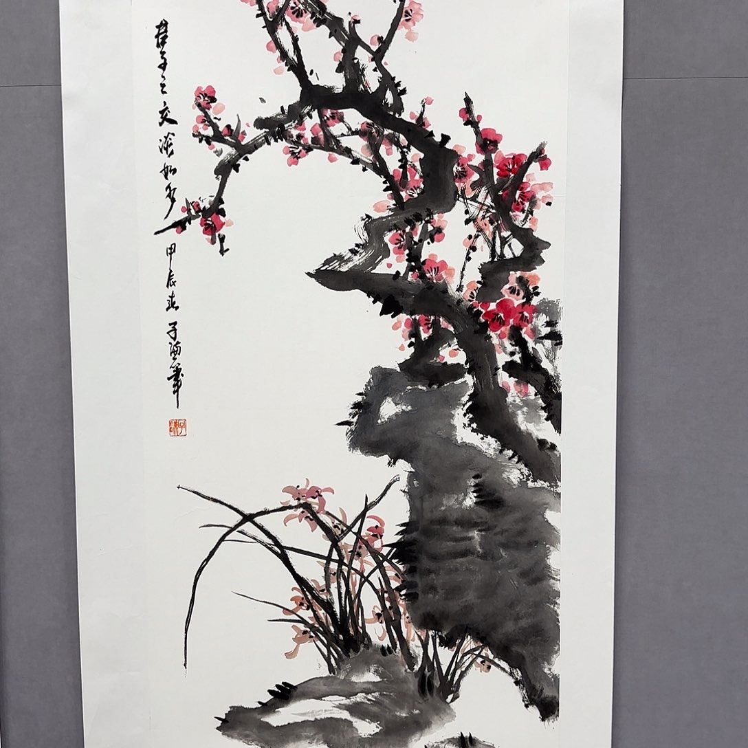 国画艺术家真人手绘