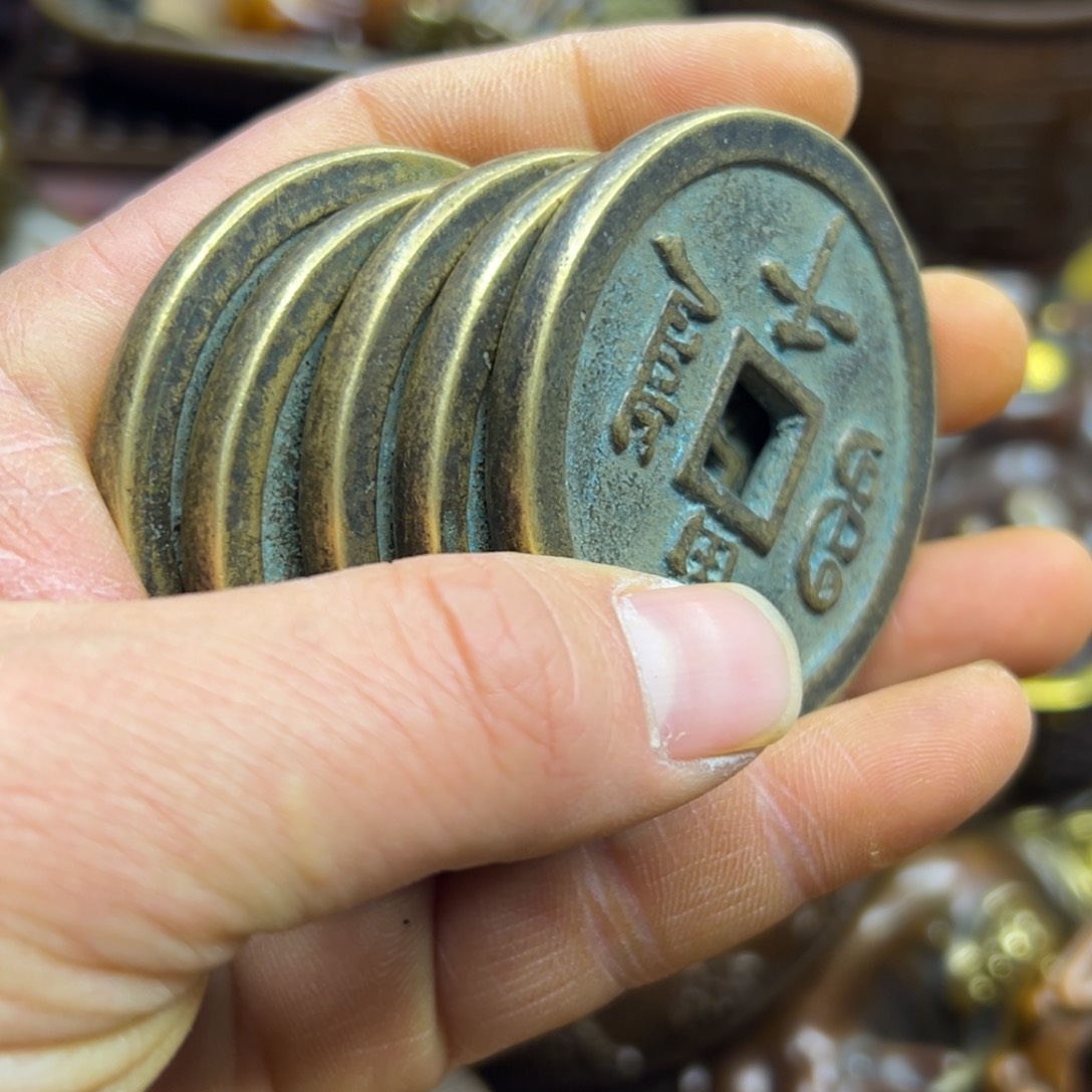 铜摆件欢迎欢迎你