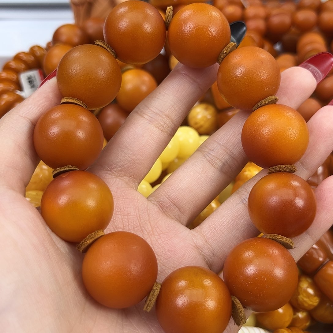 琥珀颈饰未镶嵌用****7蜜蜡
