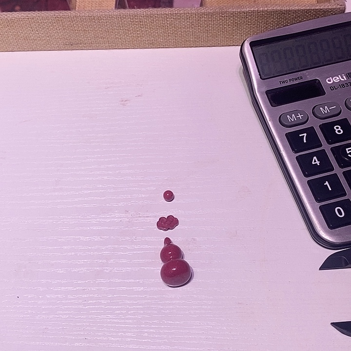 天然辰砂红晶砂葫芦钥匙扣