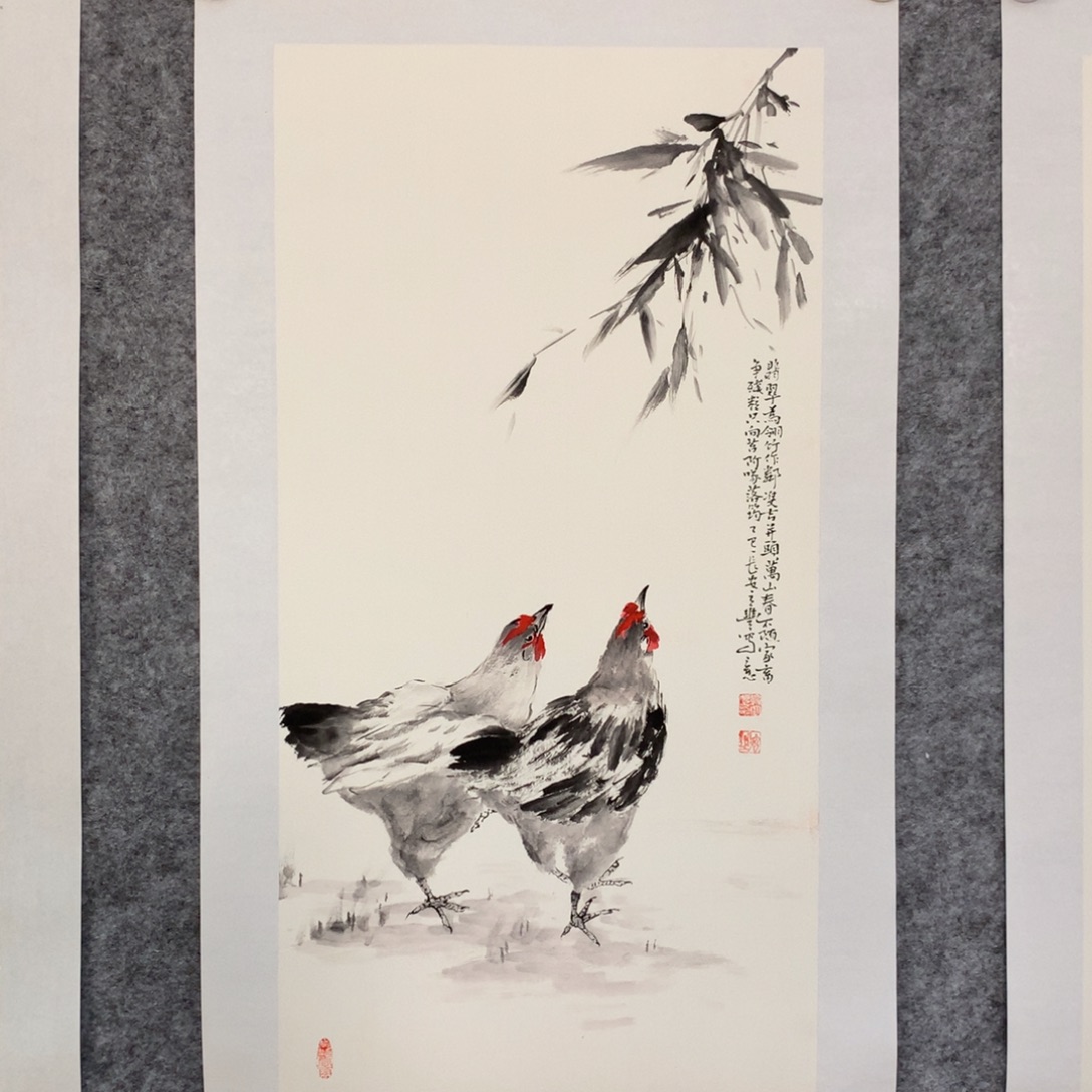 国画花鸟作品写意