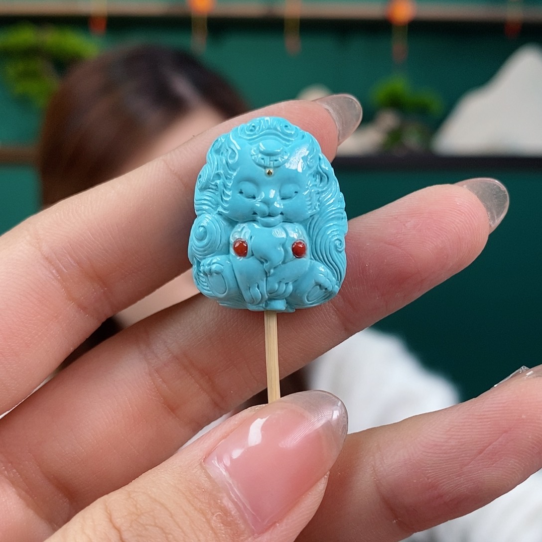 绿松石珠宝奇石未镶嵌