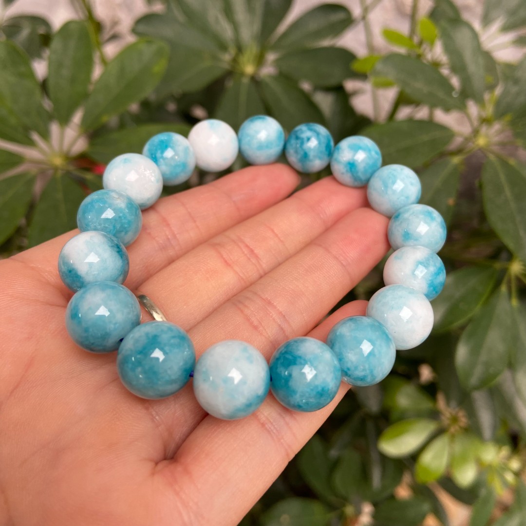 B012海蓝苏精品单圈12mm国风手串项链