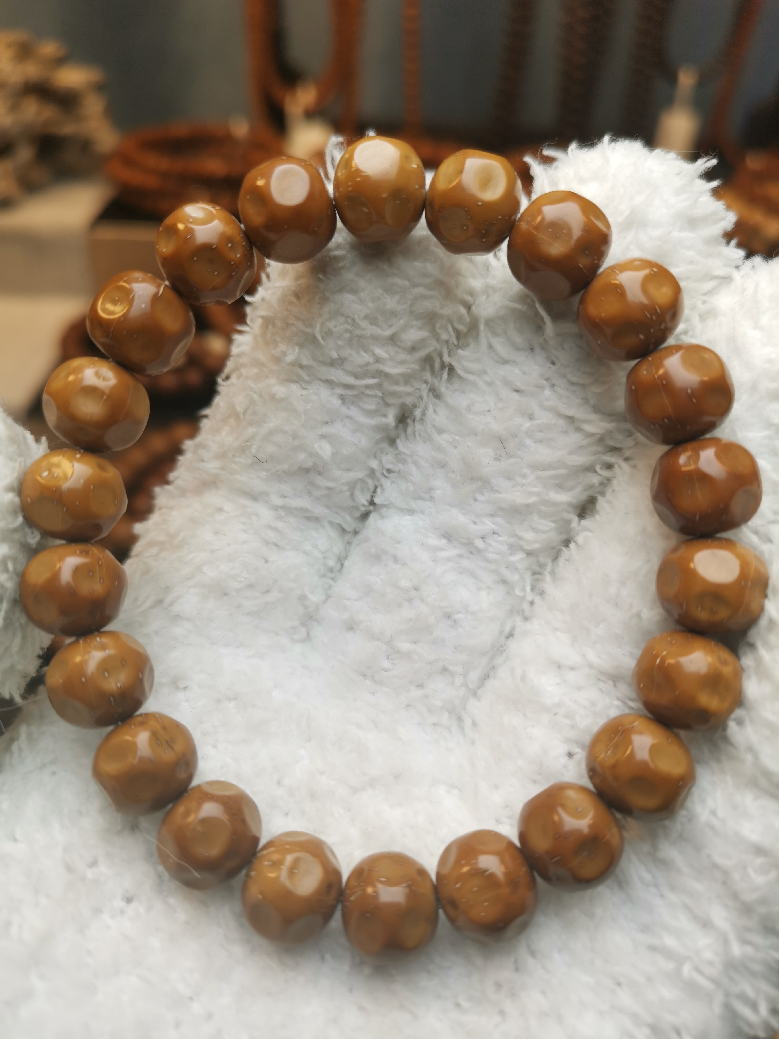 紫金鼠11*10奶酪无相单圈手串，实心鼠，精挑，手工，原生态