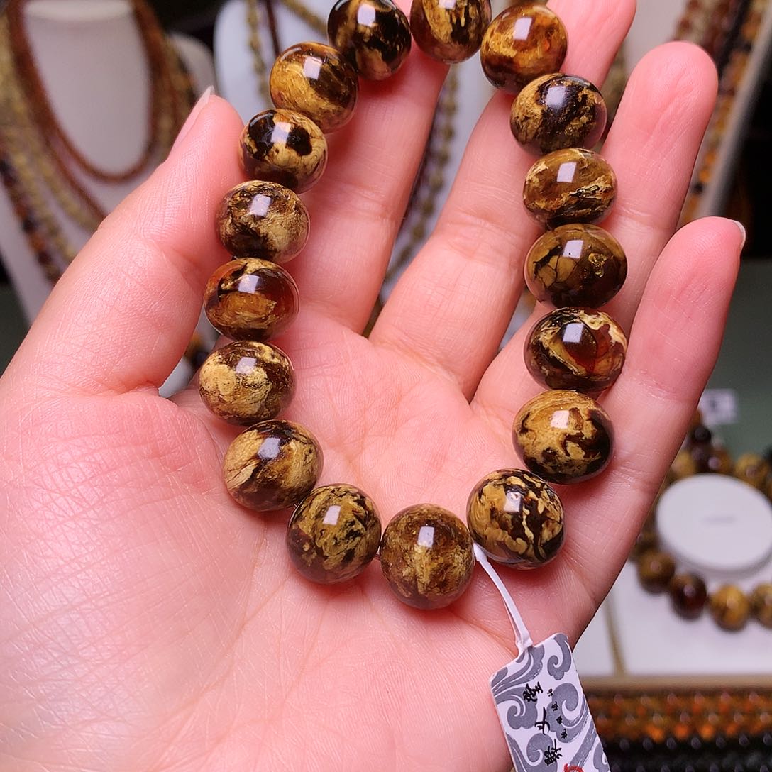 琥珀手链未镶嵌用****乐琥珀