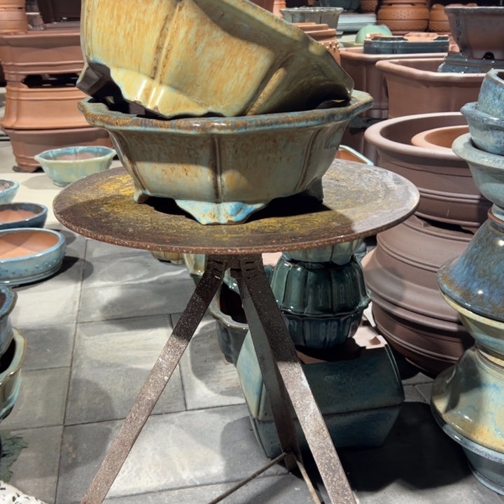 文***堂花盆紫砂高温釉微瑕处理