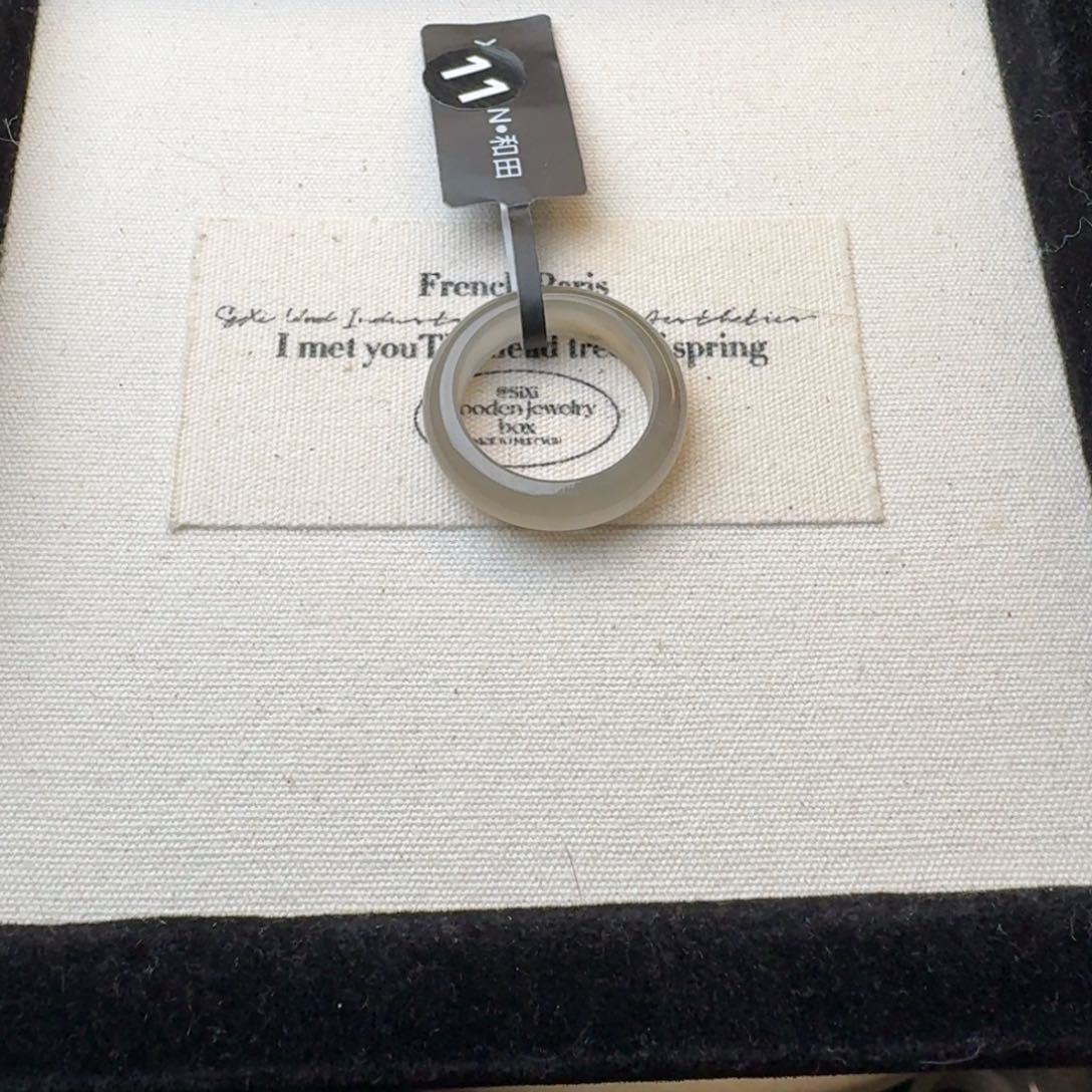 和田玉戒指未镶嵌芝**球