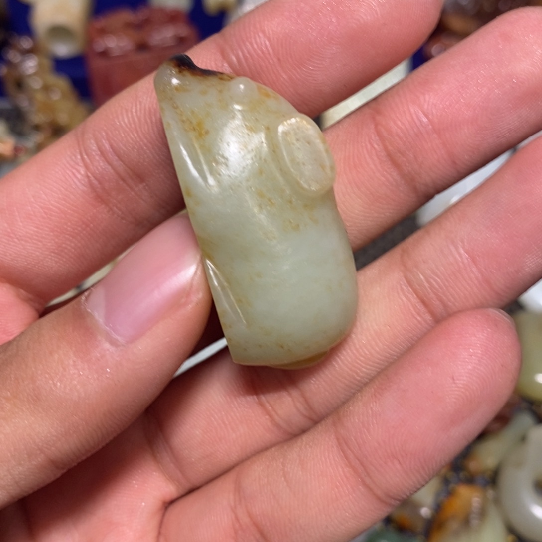 和田玉（糖玉）挂件未镶嵌用****9