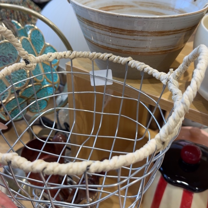 景德镇双耳铁筐一个