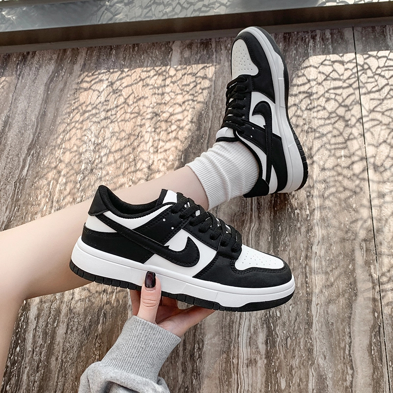 断码aj女鞋黑白熊猫休闲学生运动鞋板鞋女生空军一号鞋子情侣男鞋