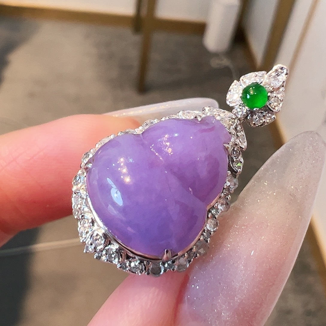 翡翠戒指18K金镶嵌两用款