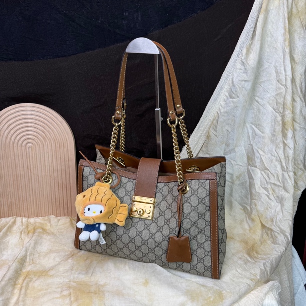 95新 GUCCI/古驰 老花托特手提单肩包