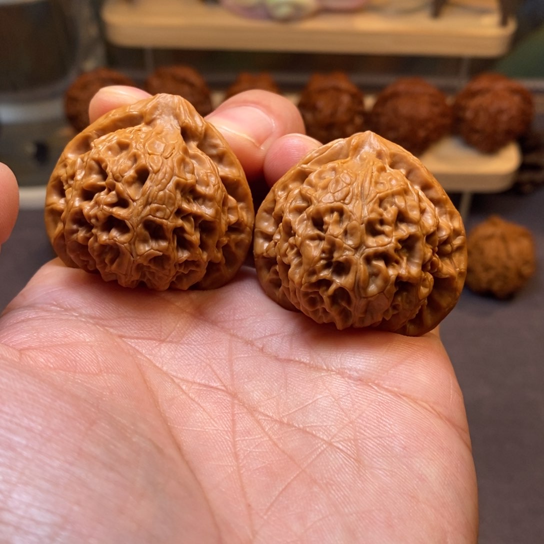 文玩核桃把件全品无修37尺汉高山宫灯