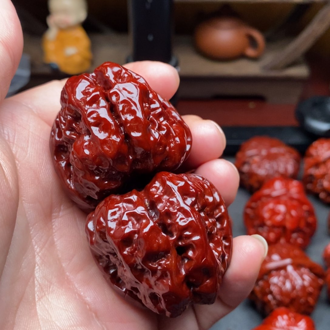 吊坠文玩核桃39蛤蟆头磕碰