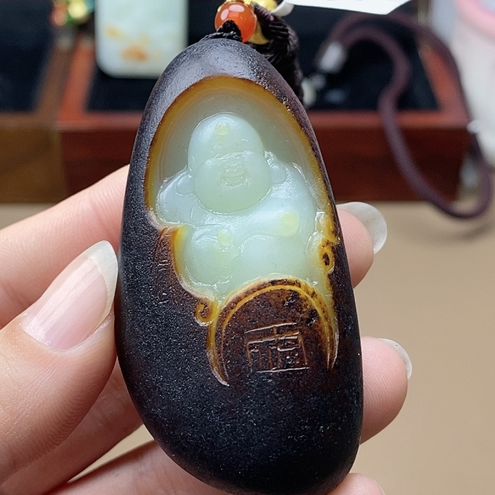 和田玉挂件未镶嵌F