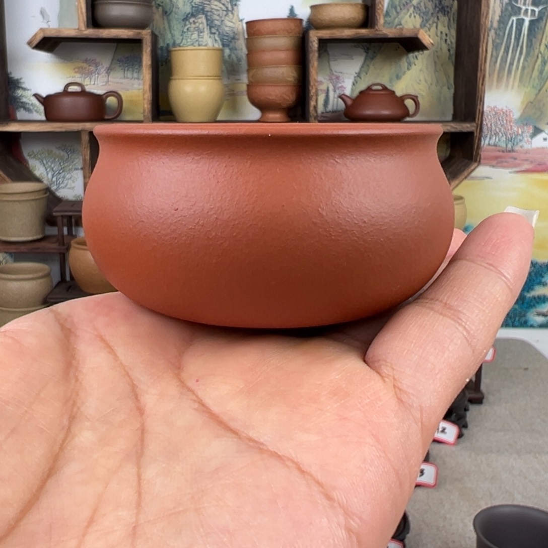 紫砂茶杯拙器甄选，纯原本矿。