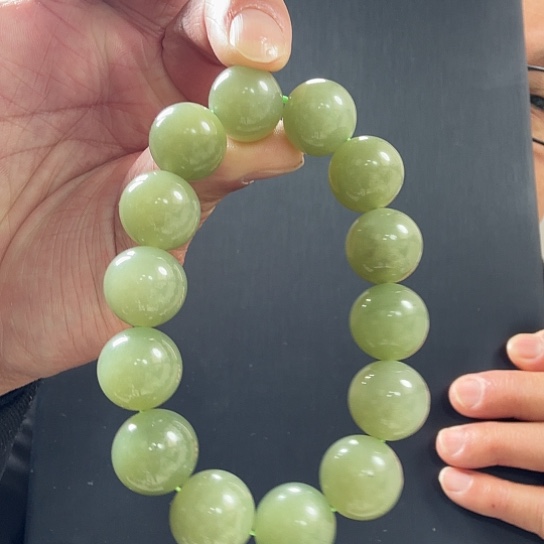 和田玉未镶嵌手链卡16