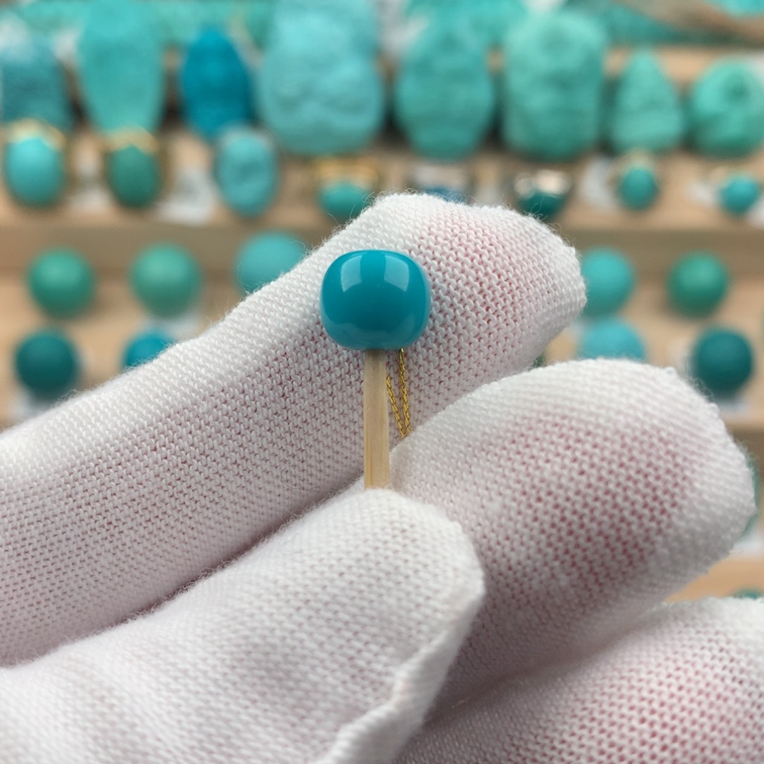 绿松石配饰未镶嵌卡8*7.5