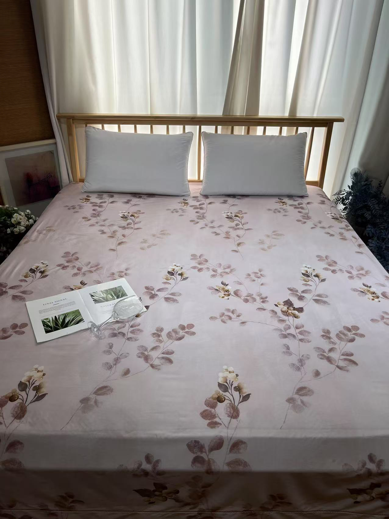 百支彩缎印花床单245*250微瑕～F345