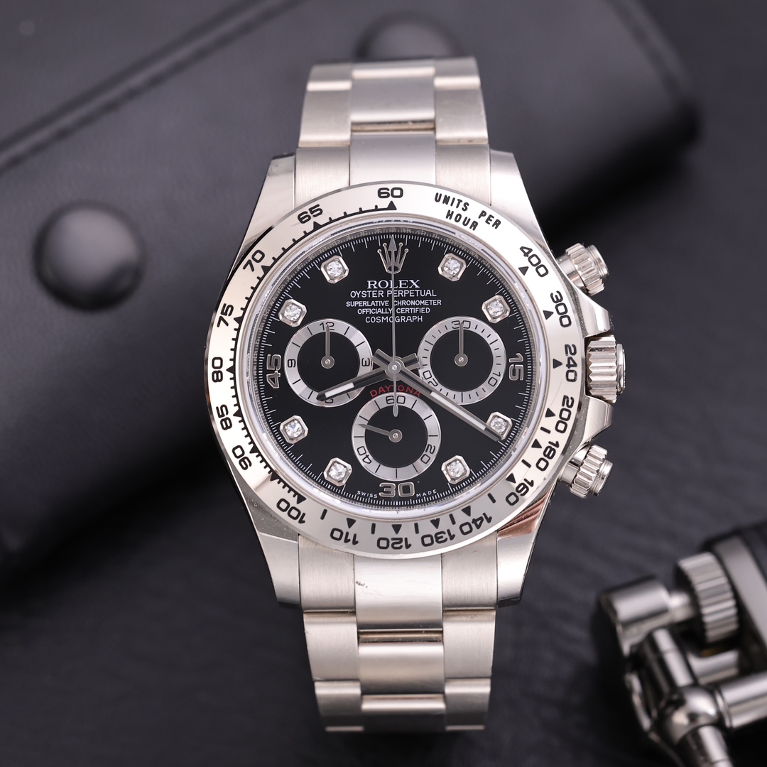 95新 Rolex/劳力士 迪通拿116509黑盘刻度钻 自动机械 40mm 单表