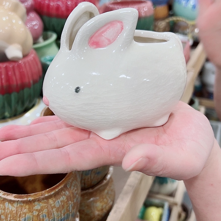 有孔，凑单福利满10元发货陶瓷多肉花盆！