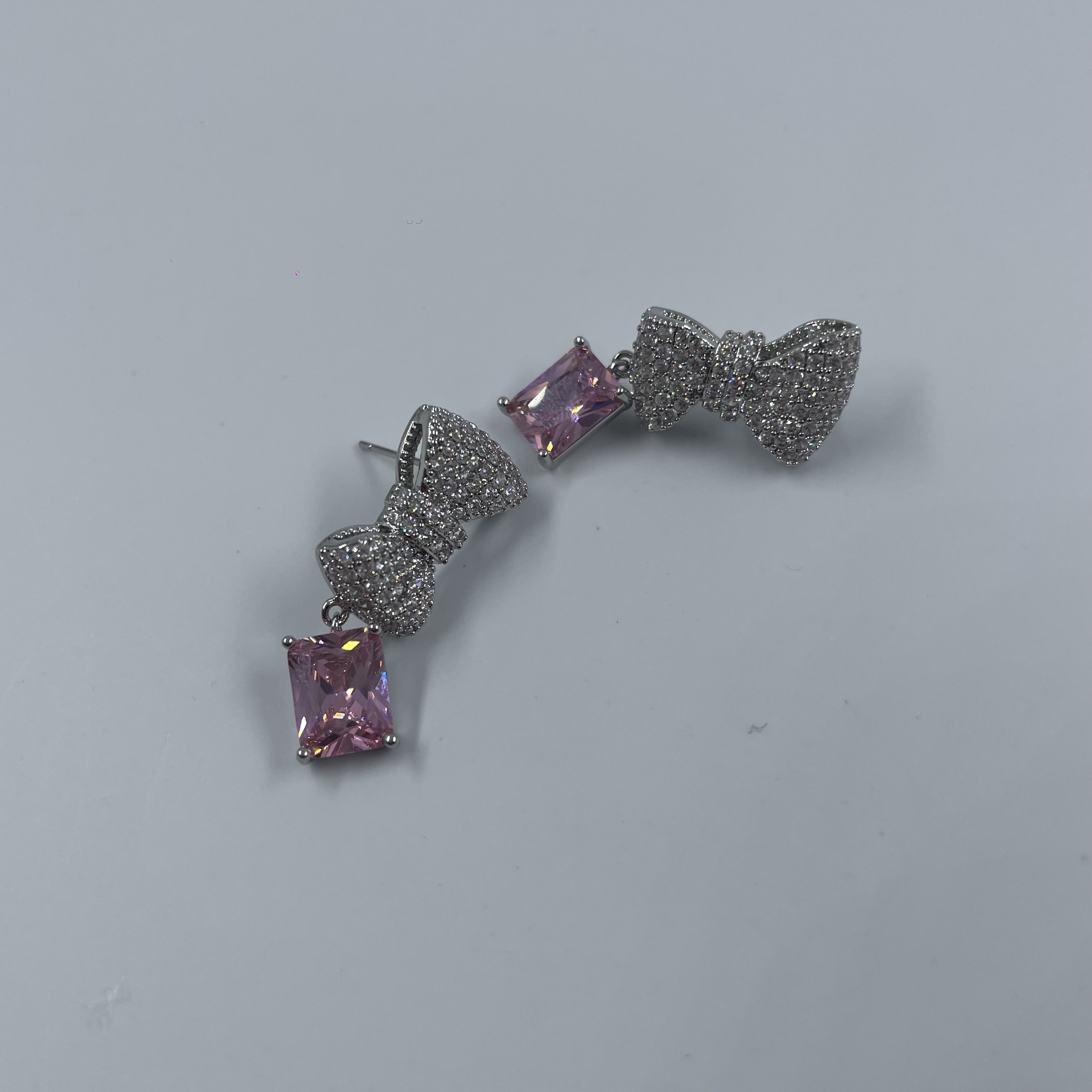 铜合金锆石耳饰 气质时尚百搭轻奢耳环C-34124