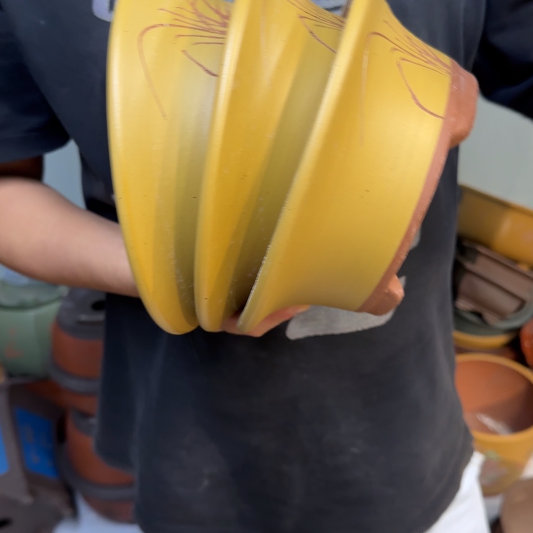 紫砂花盆瑕疵的问题