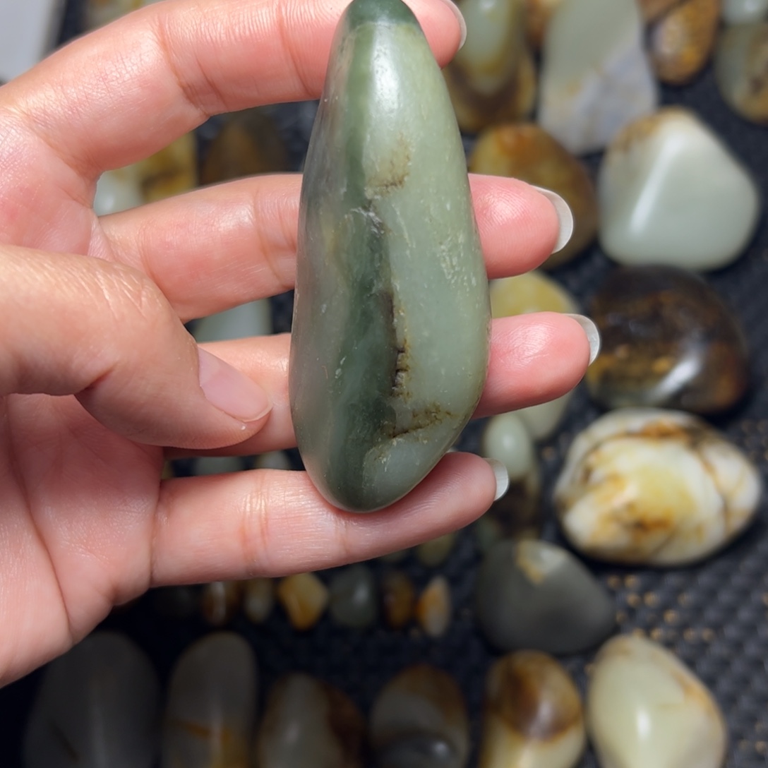 和田玉未镶嵌挂件A54