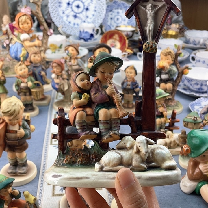 中古欧瓷瓷器小房子