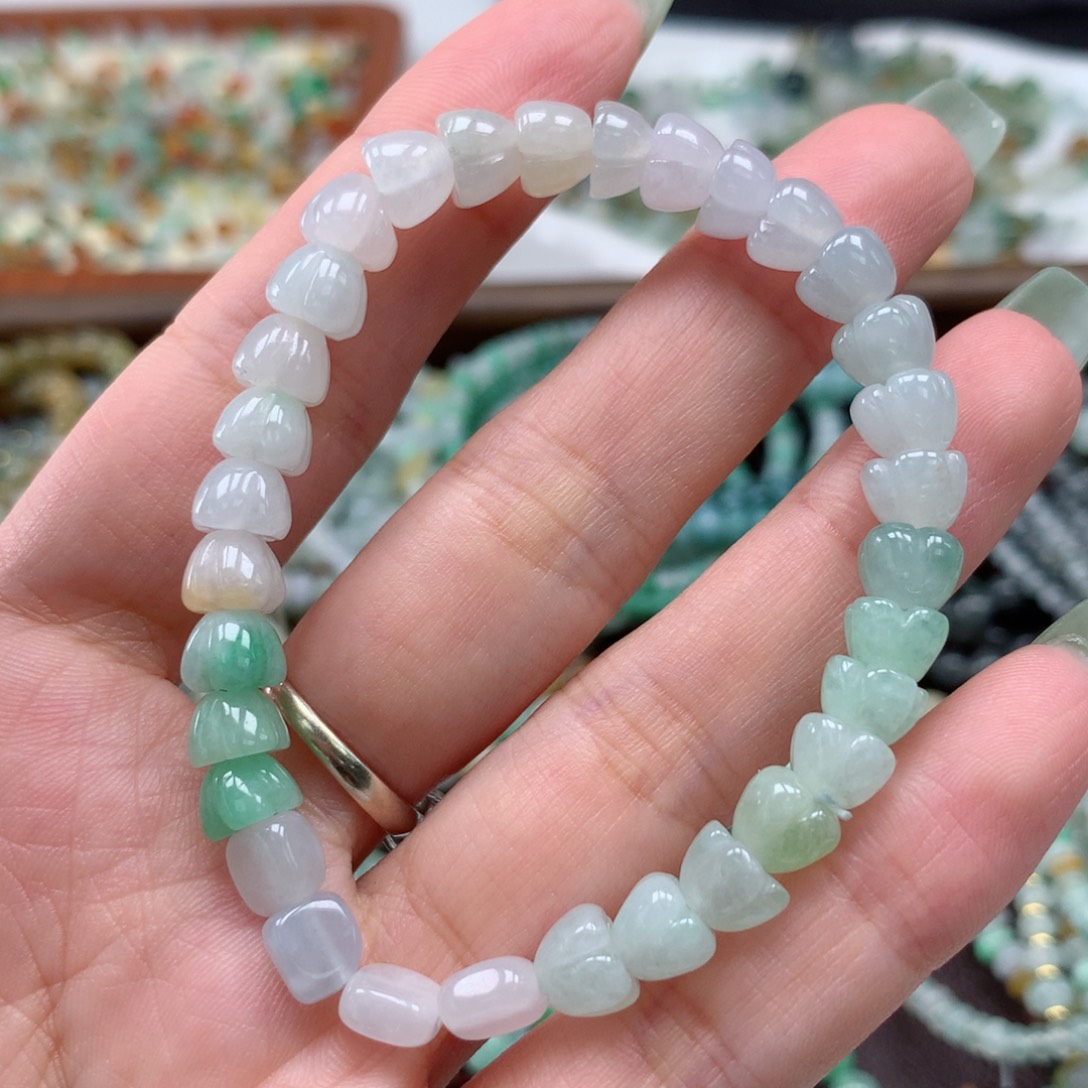 散珠翡翠桂花手串