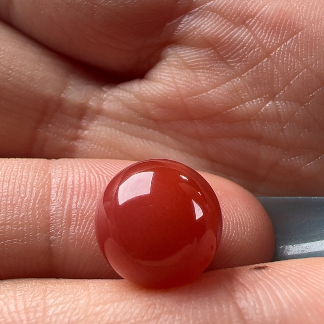 南红玛瑙圆珠10.9未镶嵌