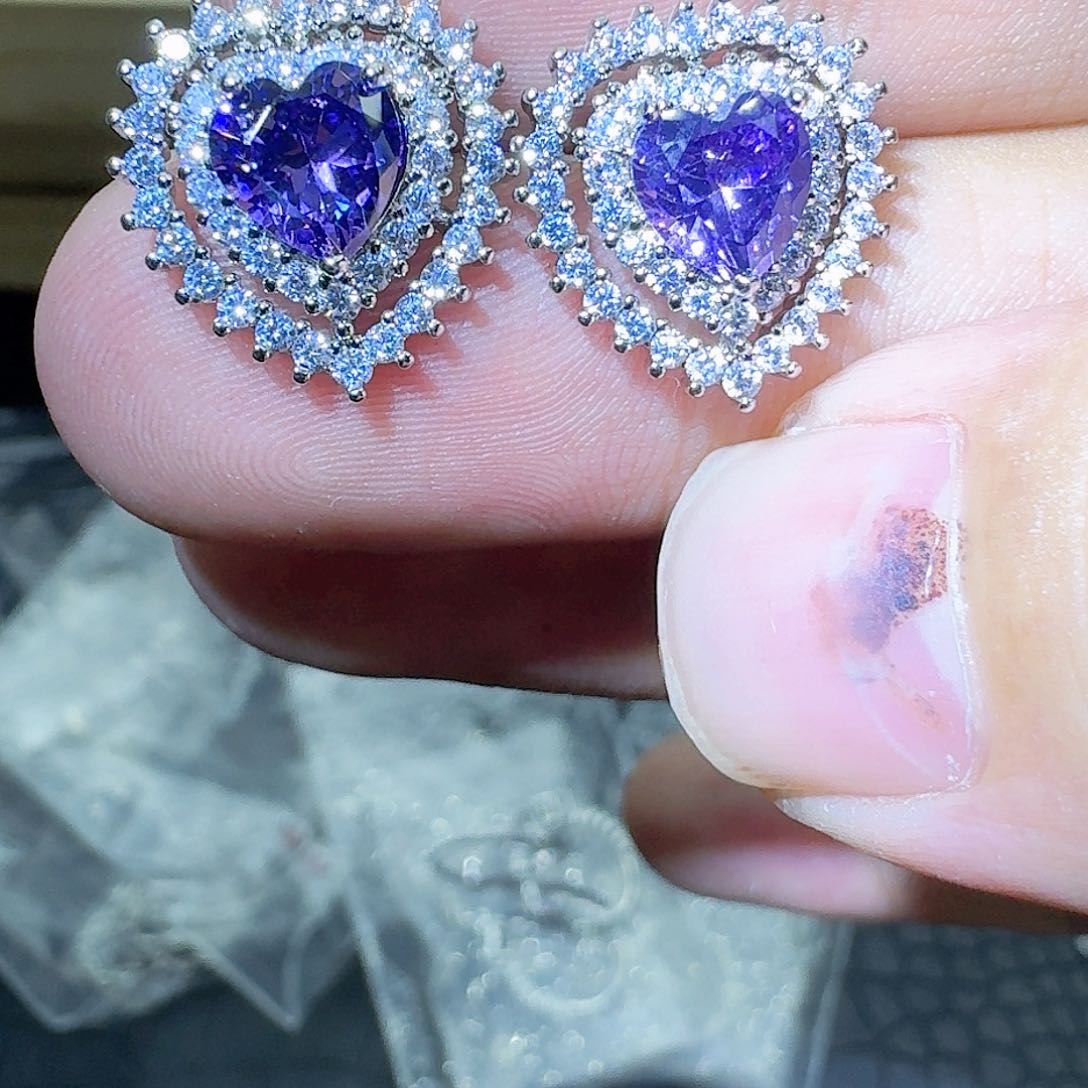 托帕石戒指银S925镶嵌