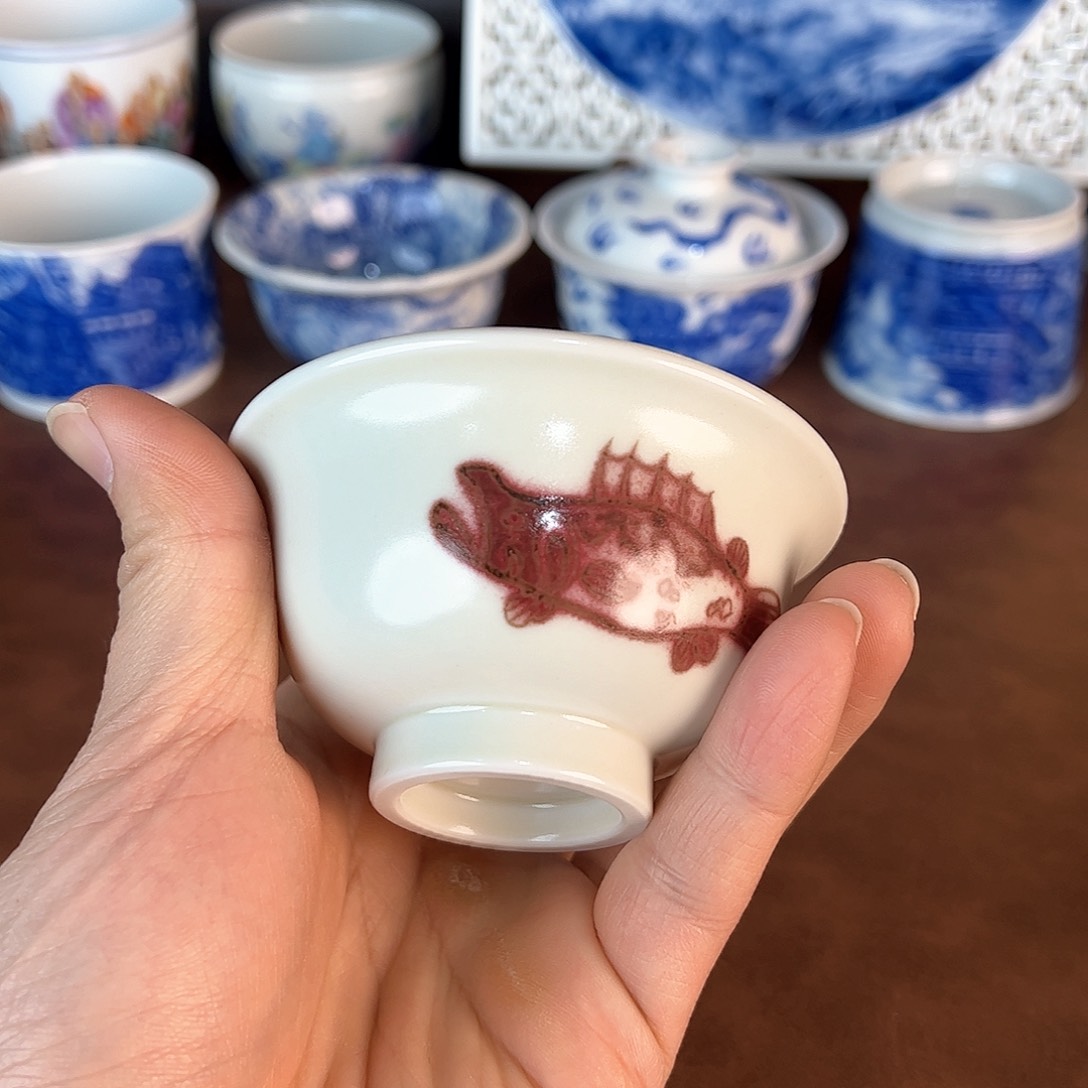 杯如*?景德镇全手工手绘陶瓷