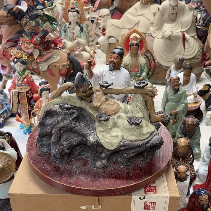 a****陶土陶瓷石湾摆件