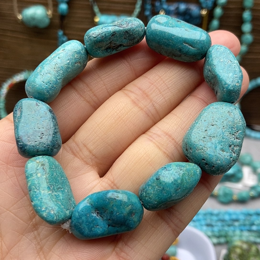 绿松石未镶嵌随行福利手串