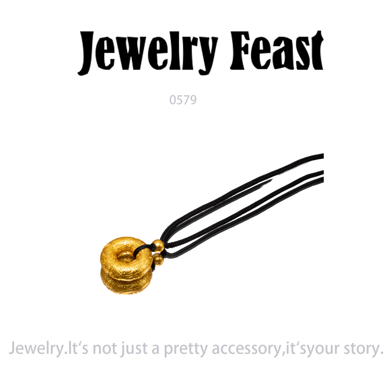镀K金 Jewelry Feast  项链~0579（40+5cm） 