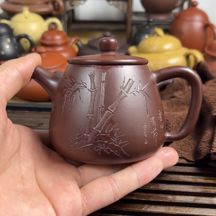 紫砂茶壶原矿紫砂半手工制作